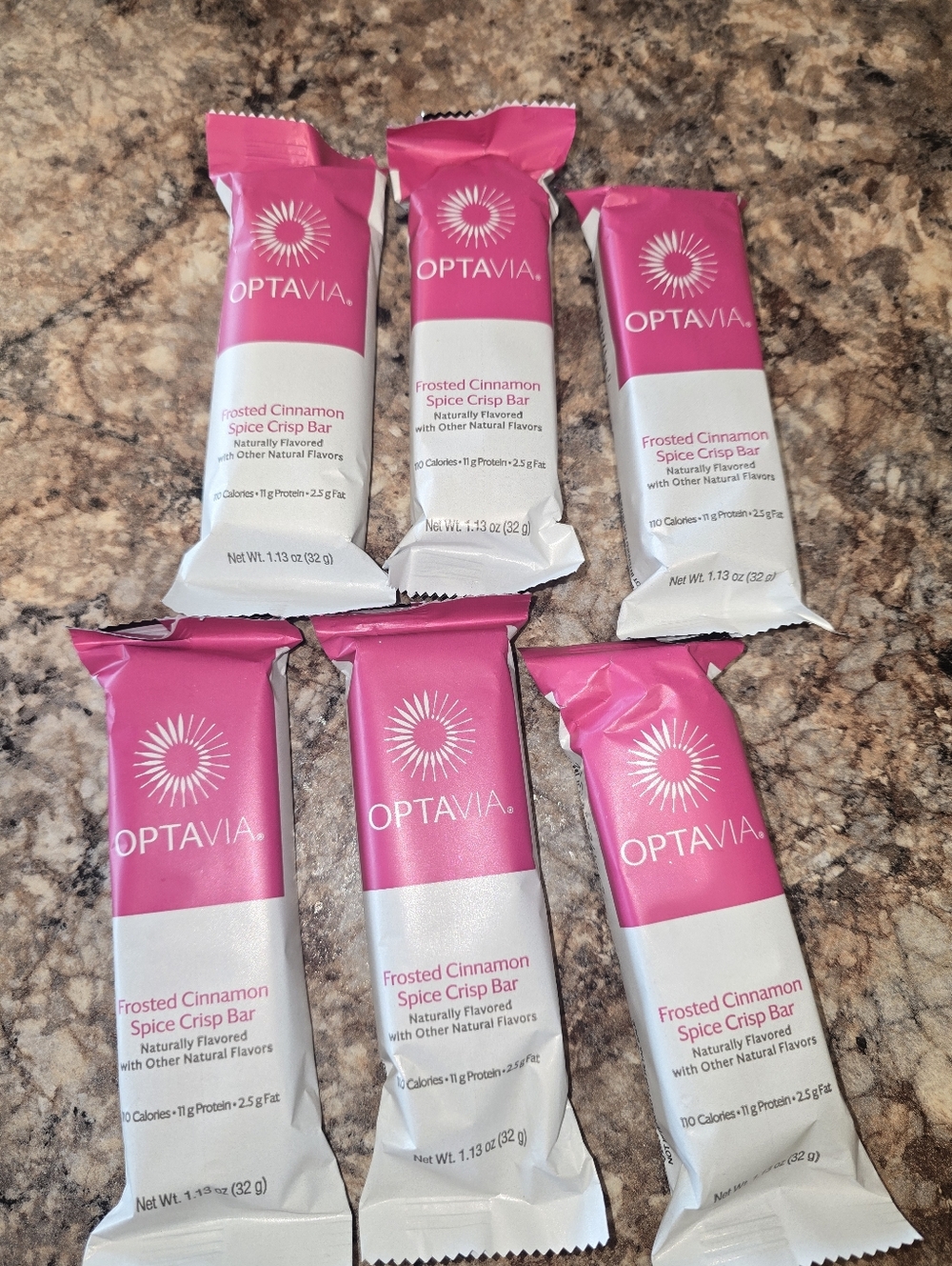 Optavia Frosted Cin Spice Bars 6 Fuelings Not Exp